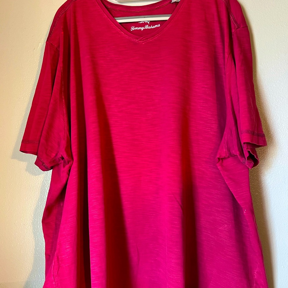 Tommy Bahama Maroon V Neck Tee